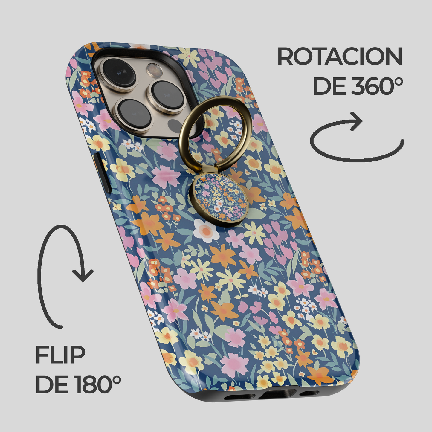Soporte de anillo para celular Blue Charm