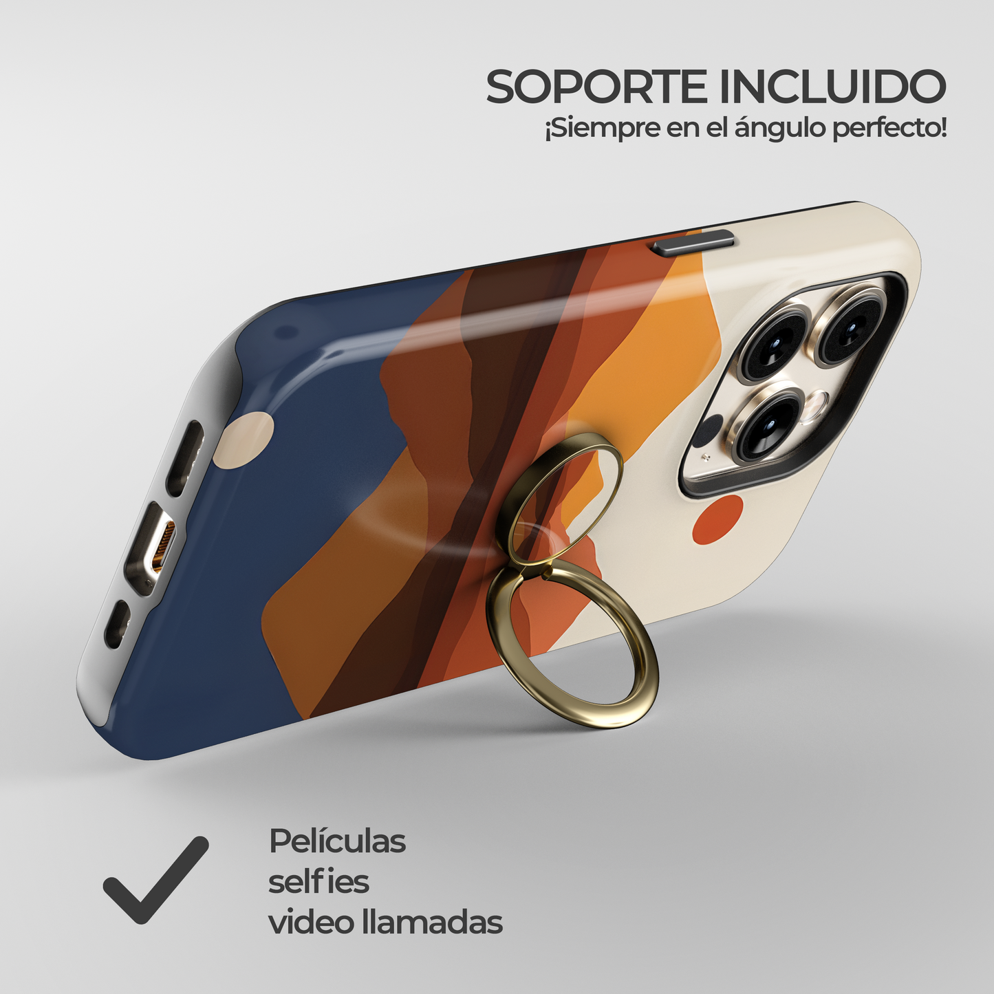 Soporte de anillo para celular Paisaje Serenidad Natural