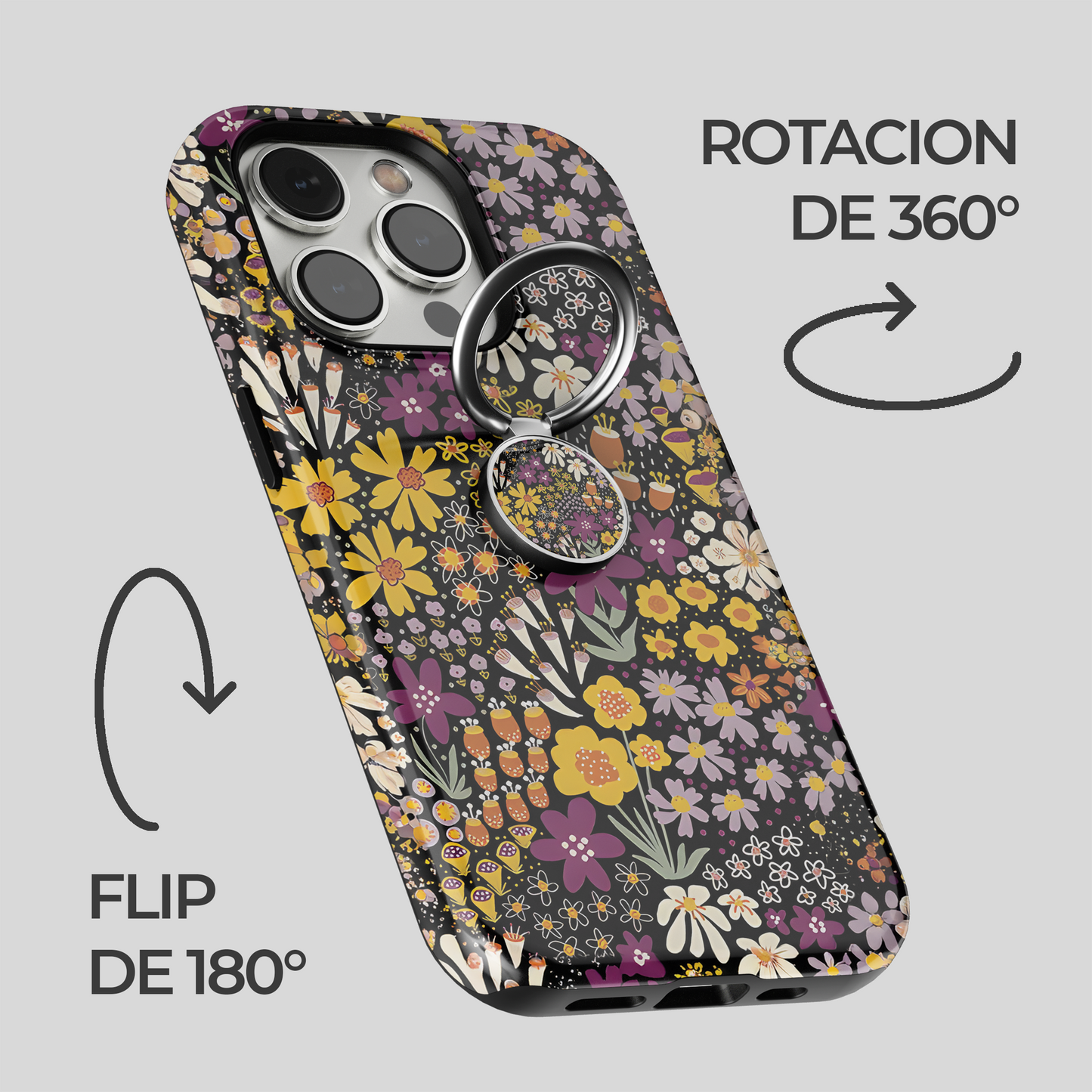 Soporte de anillo para celular Jardín Encantado