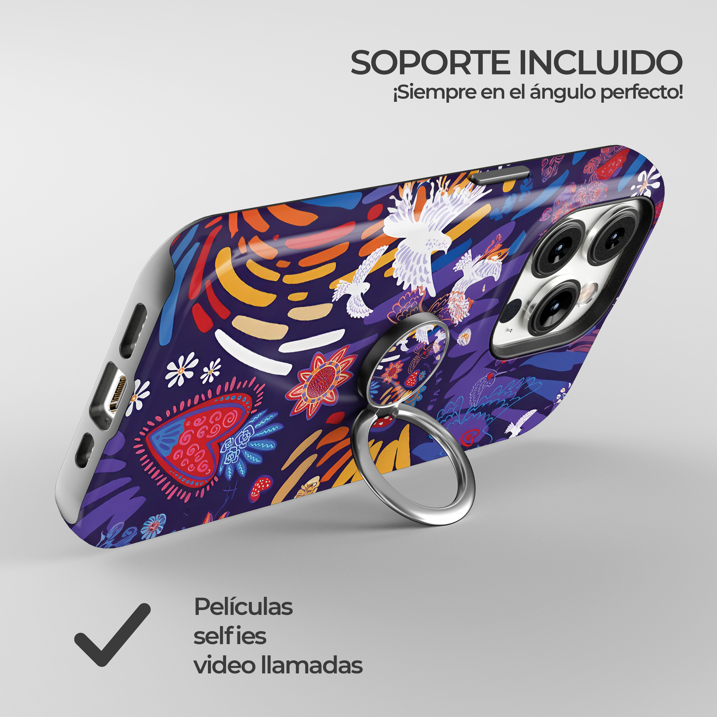 Soporte de anillo para celular Encanto Aviar