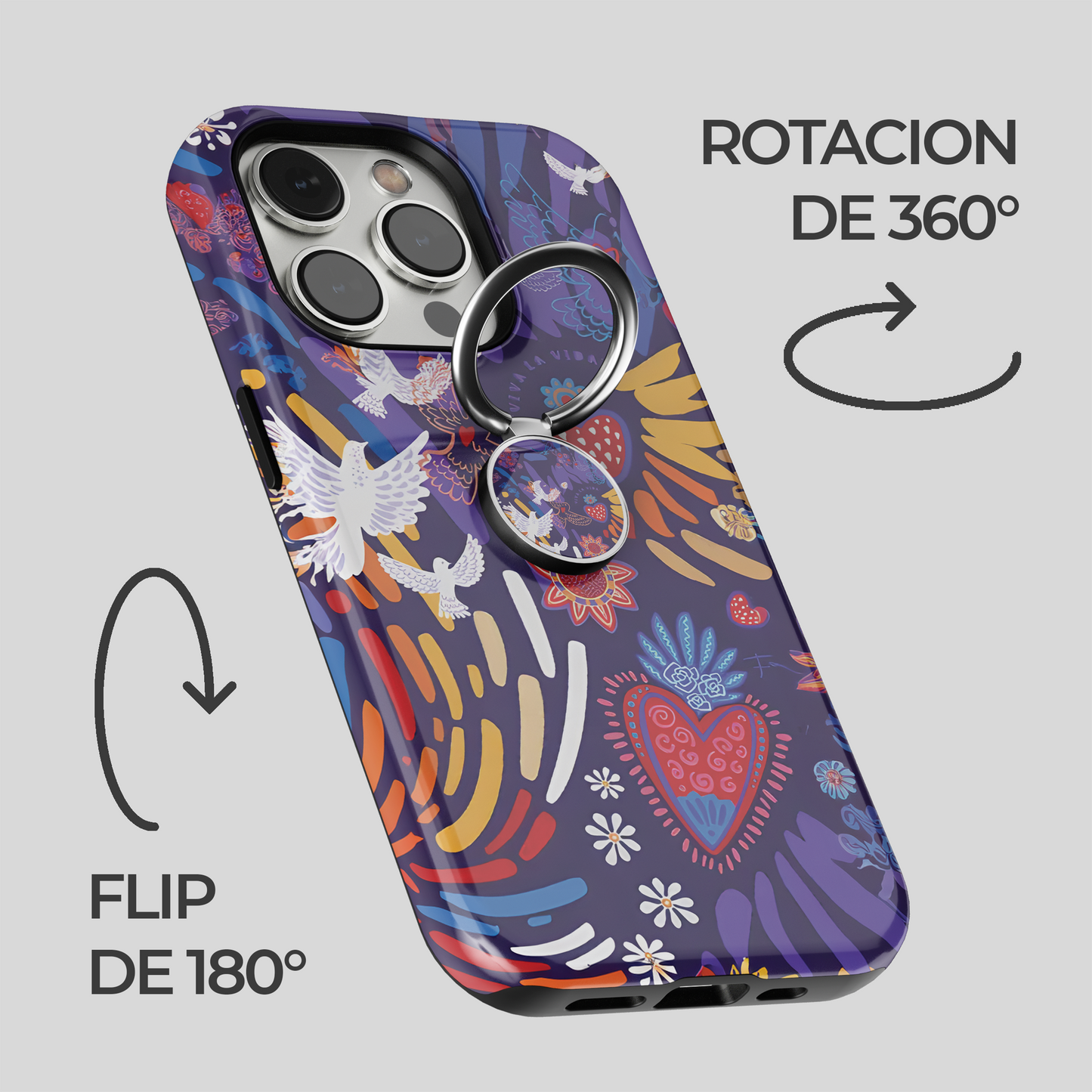 Soporte de anillo para celular Encanto Aviar