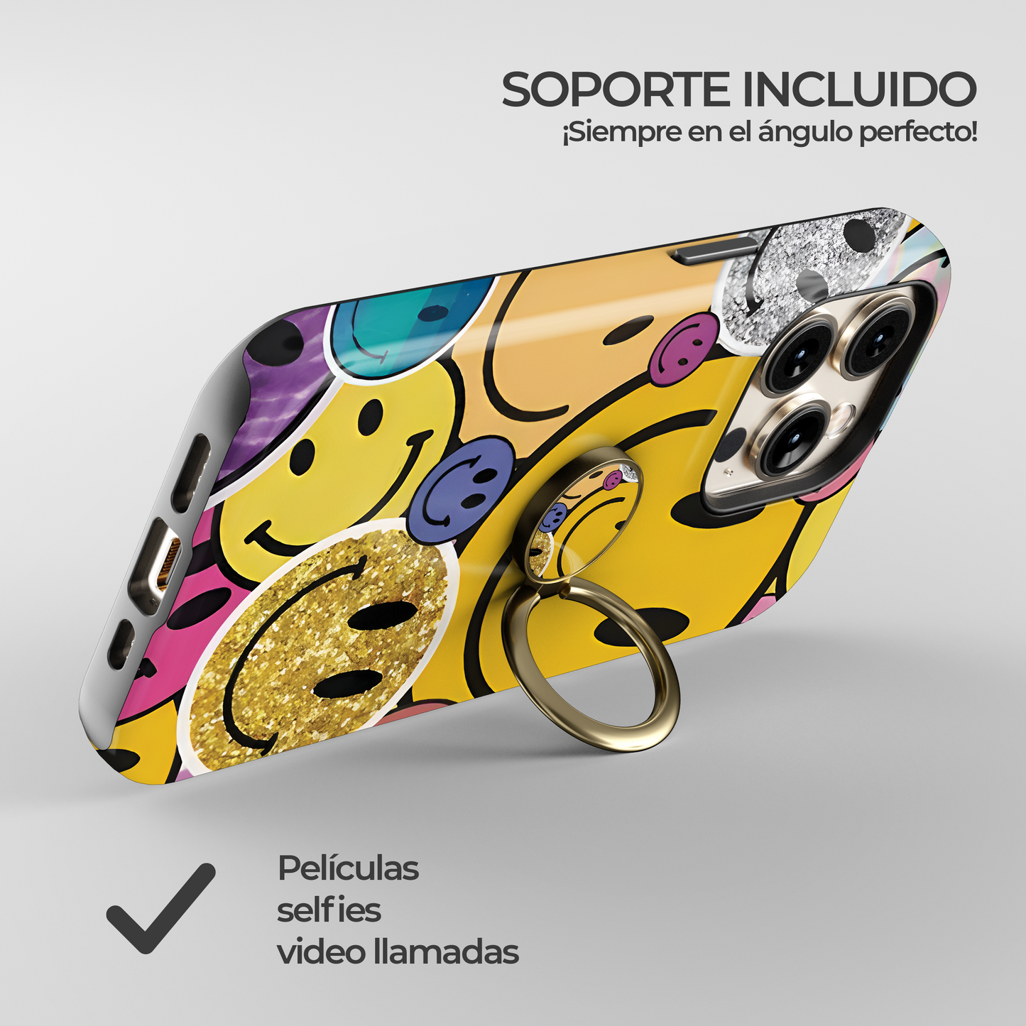 Soporte de anillo para celular Sparkling Smiles