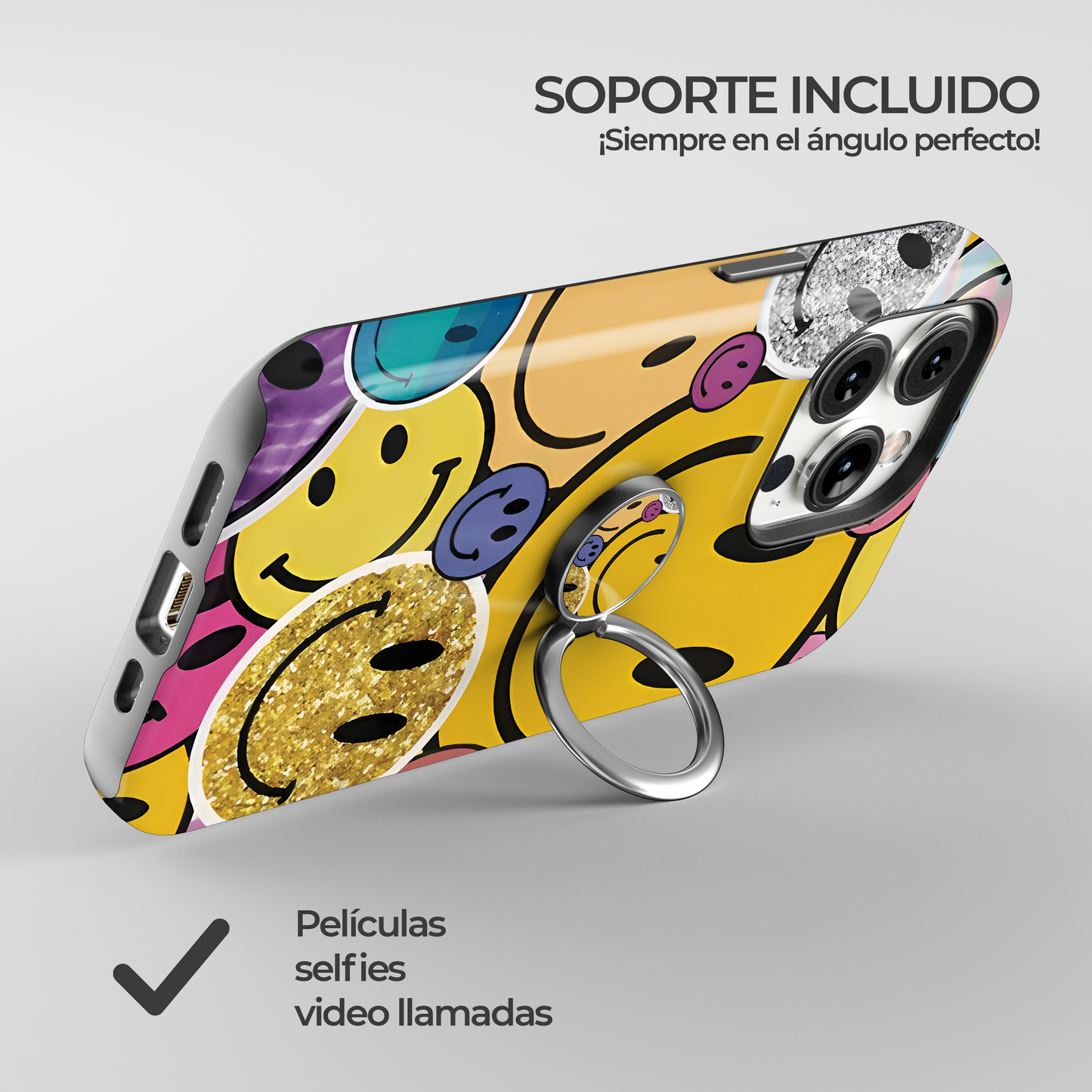 Soporte de anillo para celular Sparkling Smiles