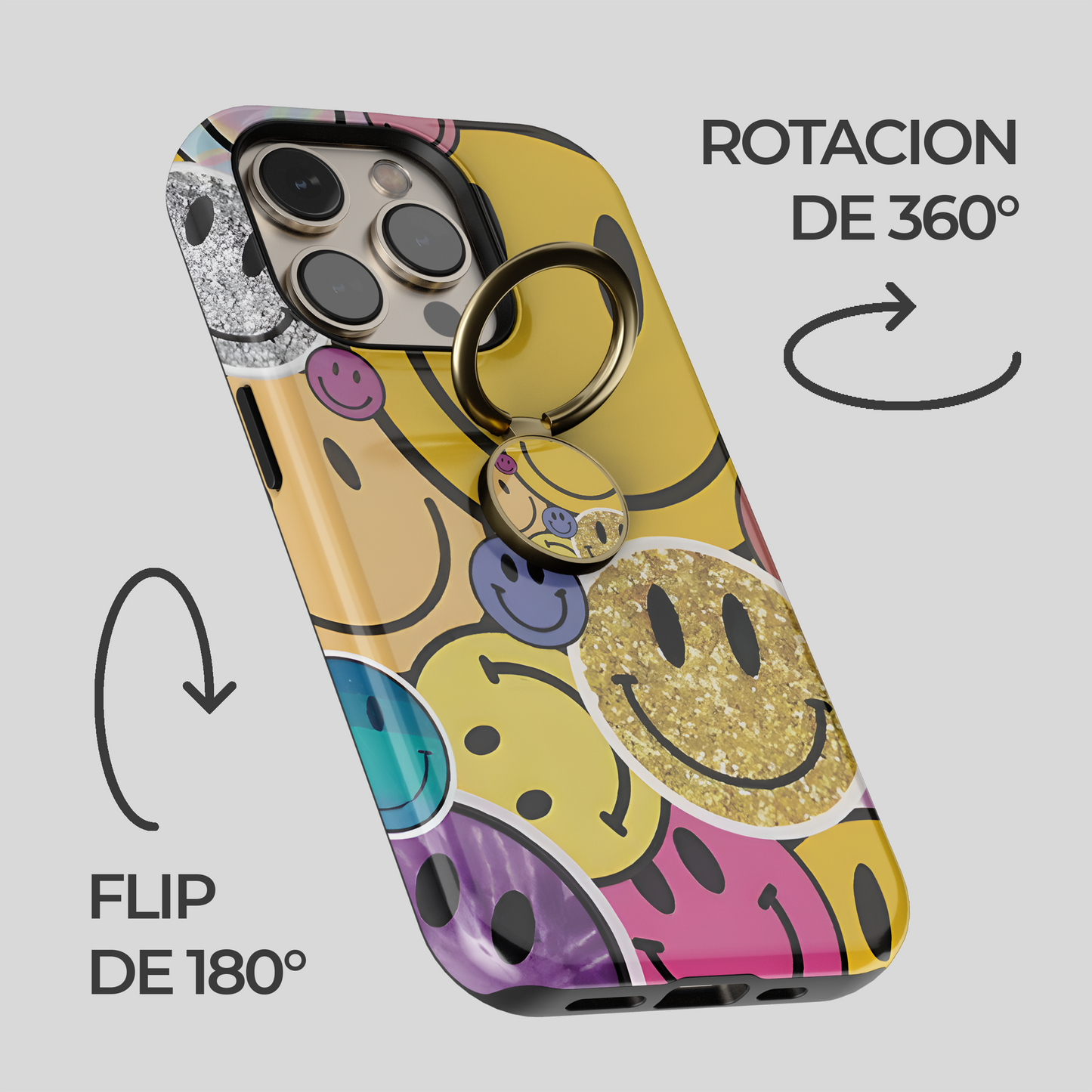 Soporte de anillo para celular Sparkling Smiles