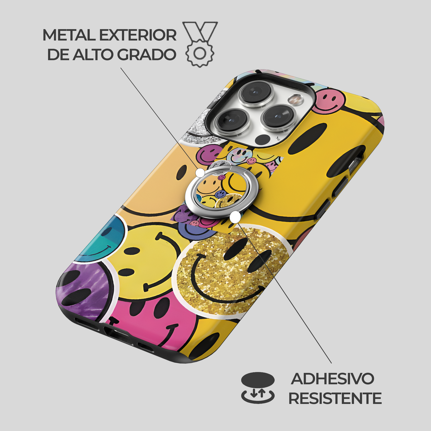 Soporte de anillo para celular Sparkling Smiles
