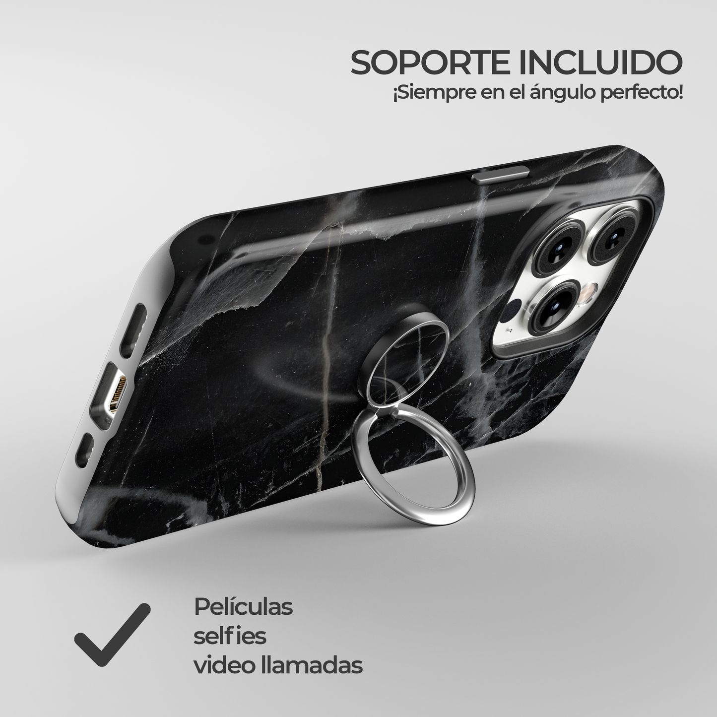 Soporte de anillo para celular Skyward Monochrome