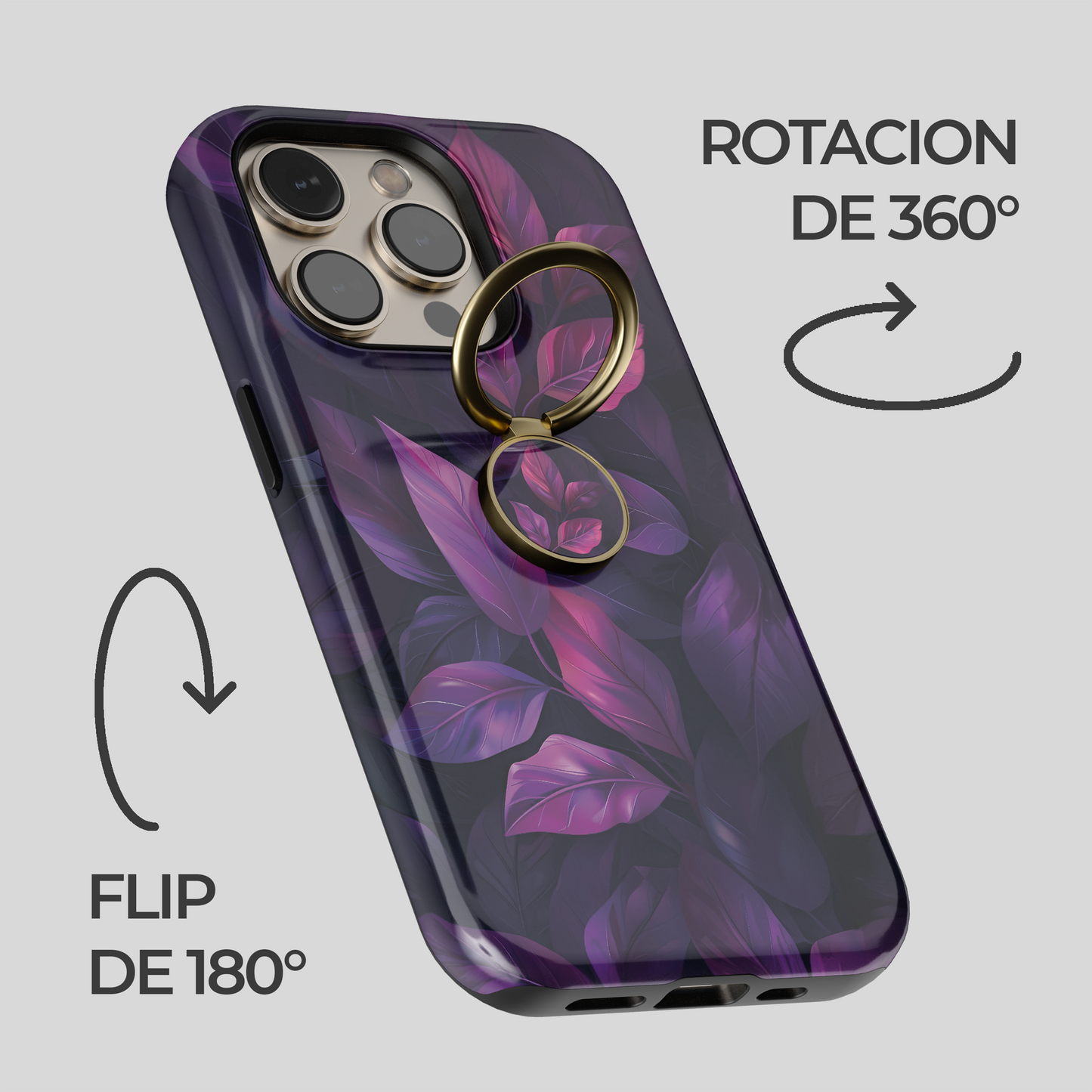 Soporte de anillo para celular Mystic Leaves