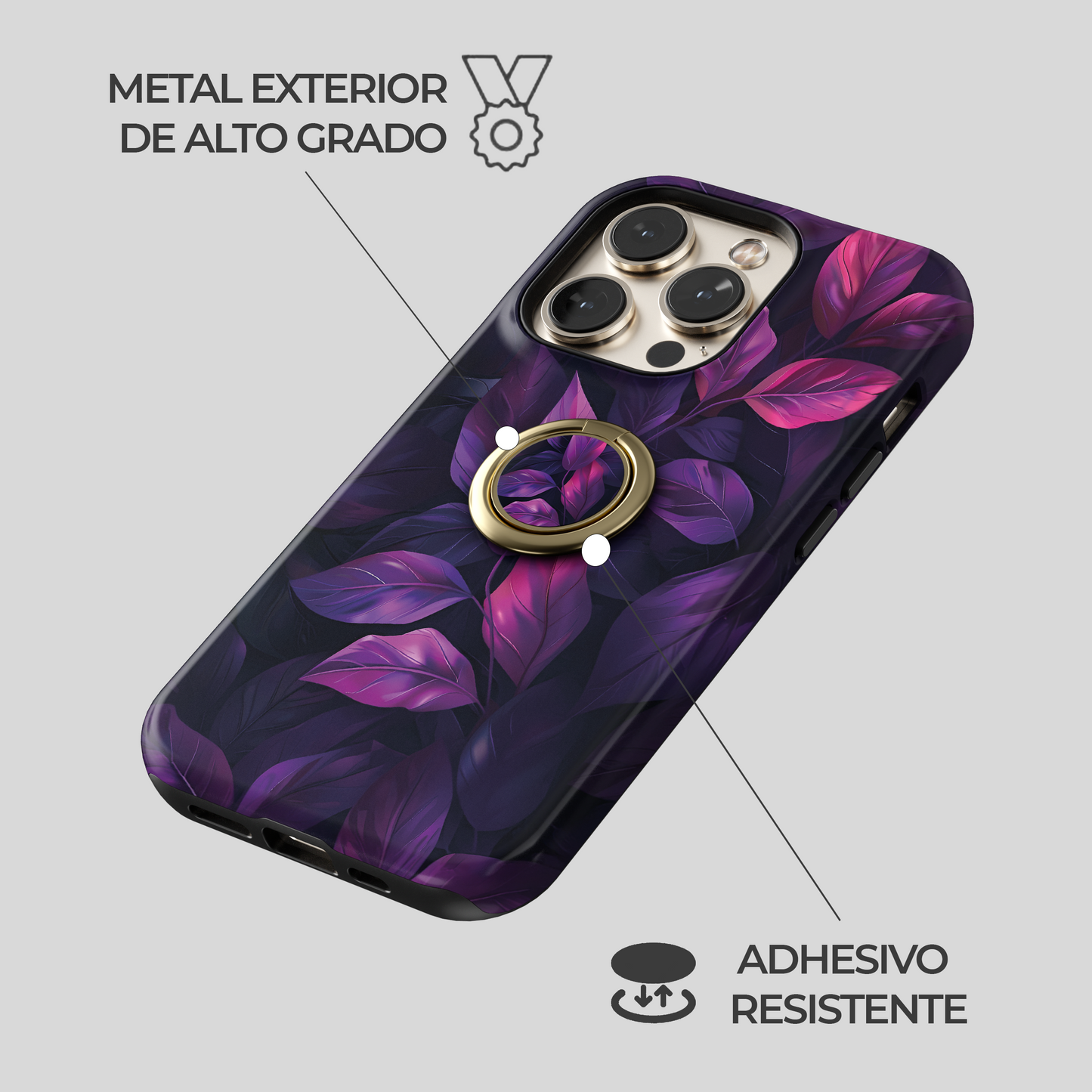 Soporte de anillo para celular Mystic Leaves