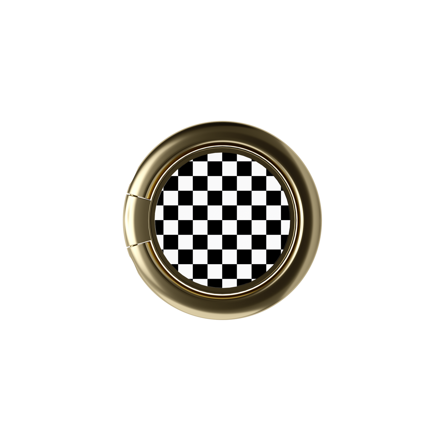 Soporte de anillo para celular Checkerboard Charm