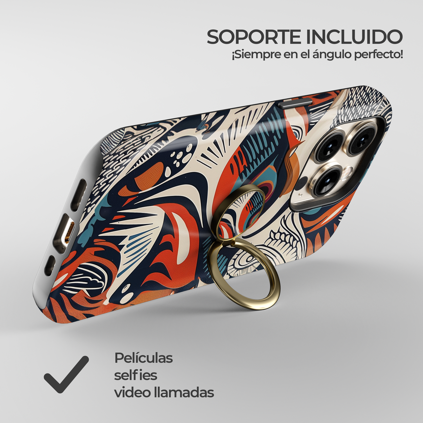 Soporte de anillo para celular Colorful Flight
