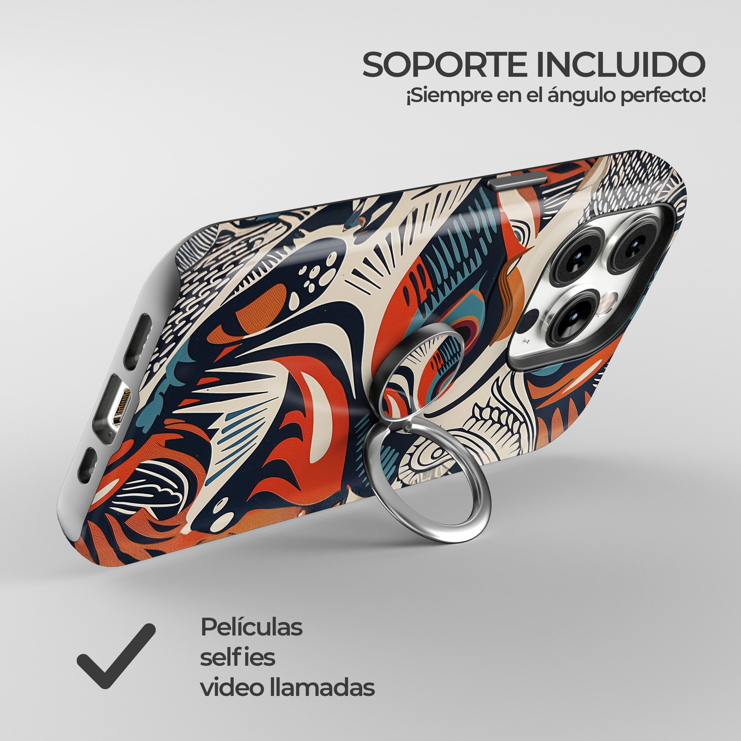 Soporte de anillo para celular Colorful Flight