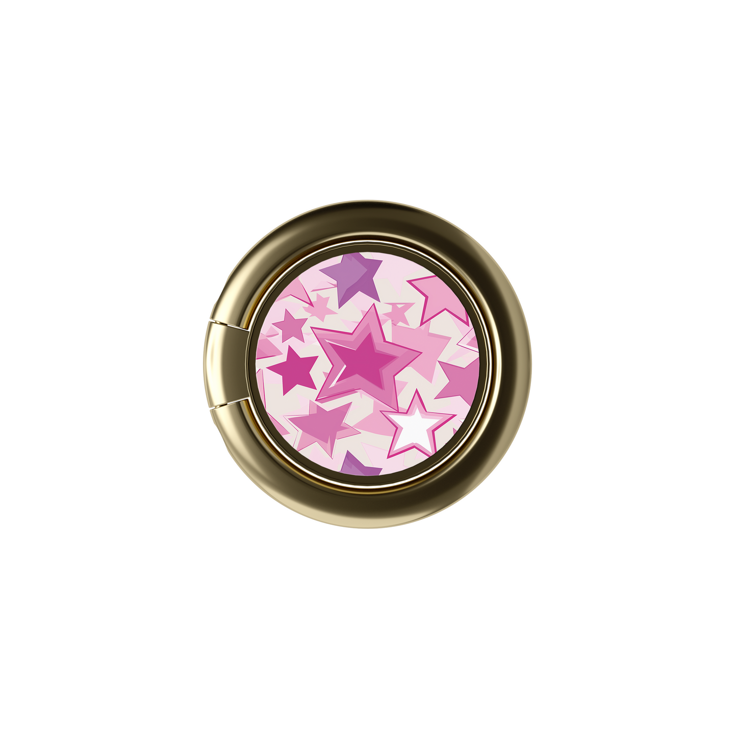 Soporte de anillo para celular Pink Stardust Glow