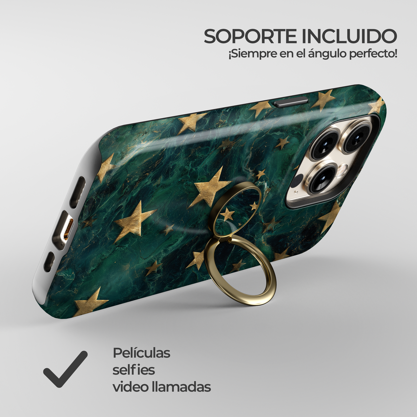 Soporte de anillo para celular Emerald Star Mirage