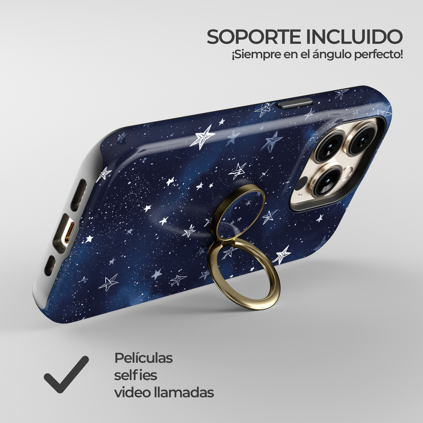Soporte de anillo para celular Midnight Star Whisper