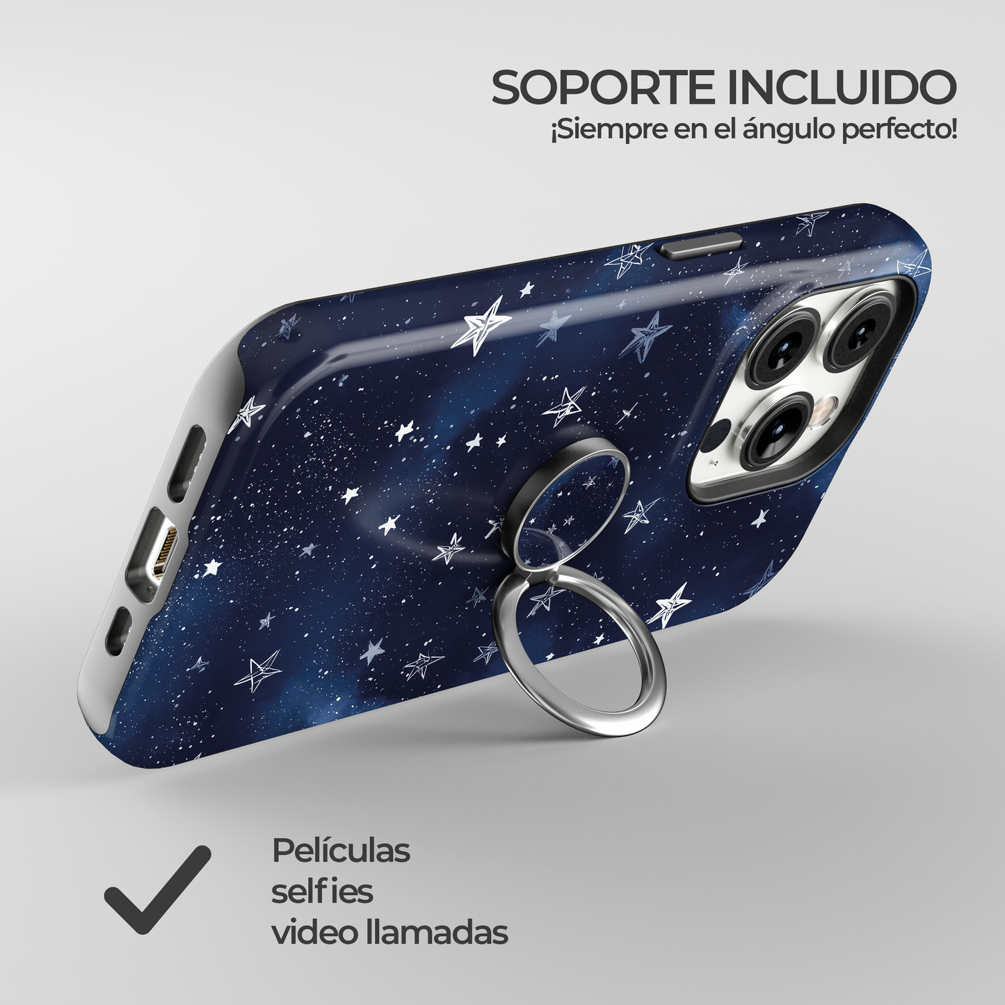 Soporte de anillo para celular Midnight Star Whisper