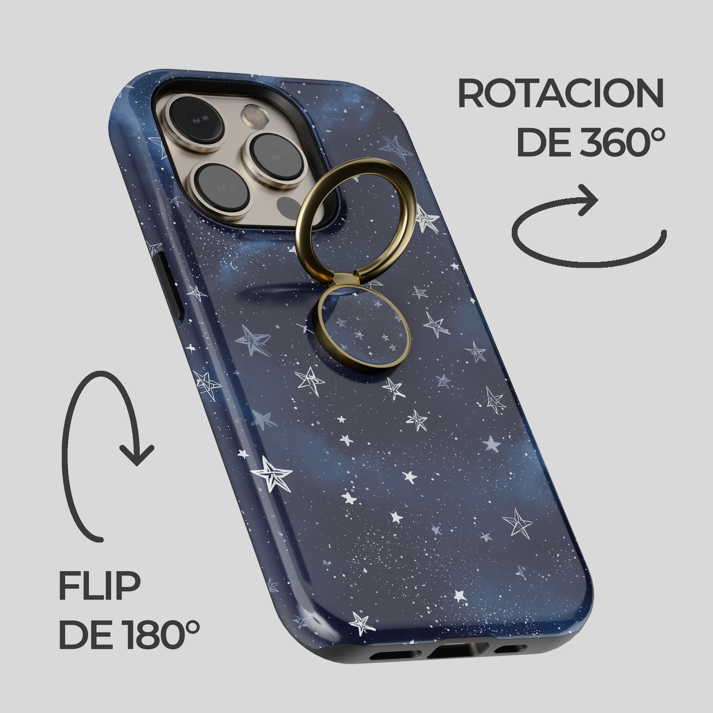 Soporte de anillo para celular Midnight Star Whisper