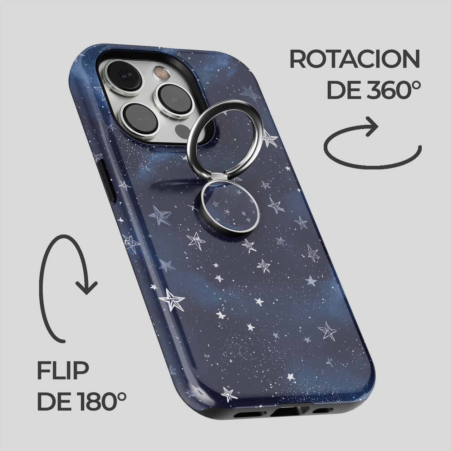 Soporte de anillo para celular Midnight Star Whisper