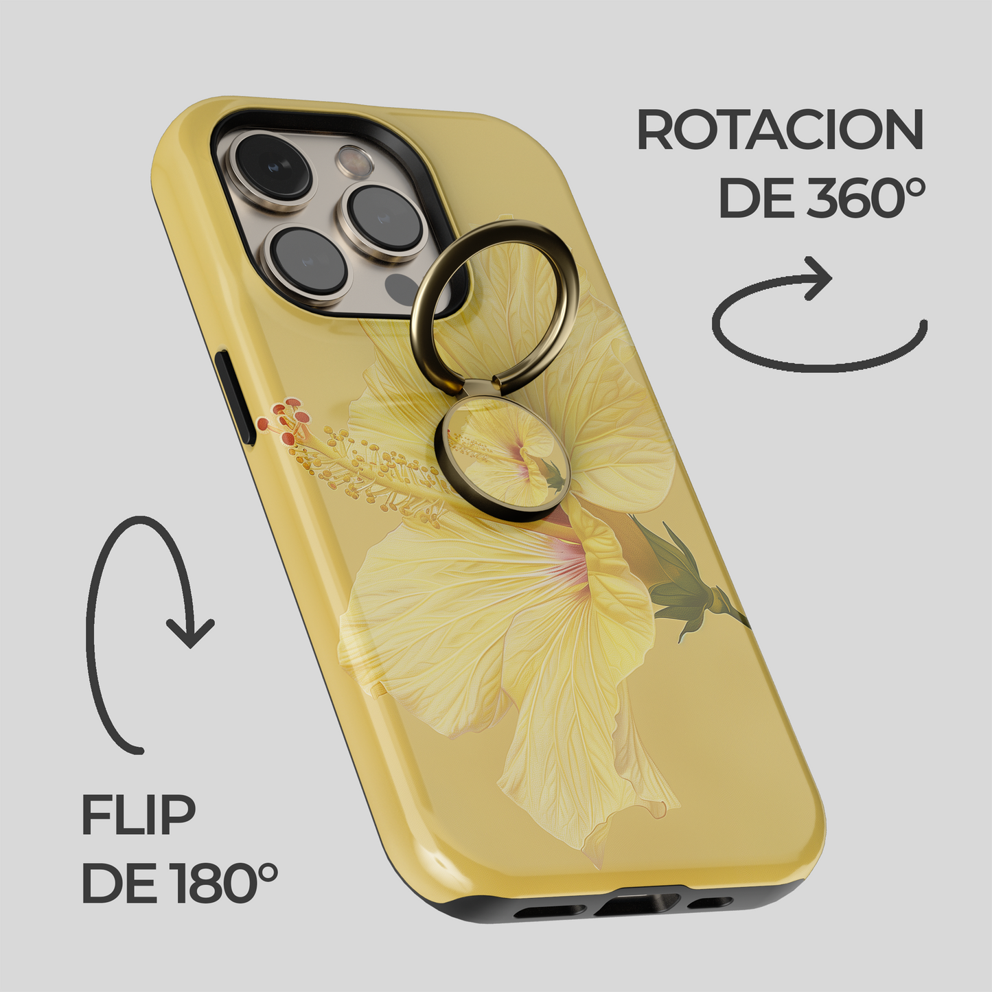 Soporte de anillo para celular Golden Sunset Waves