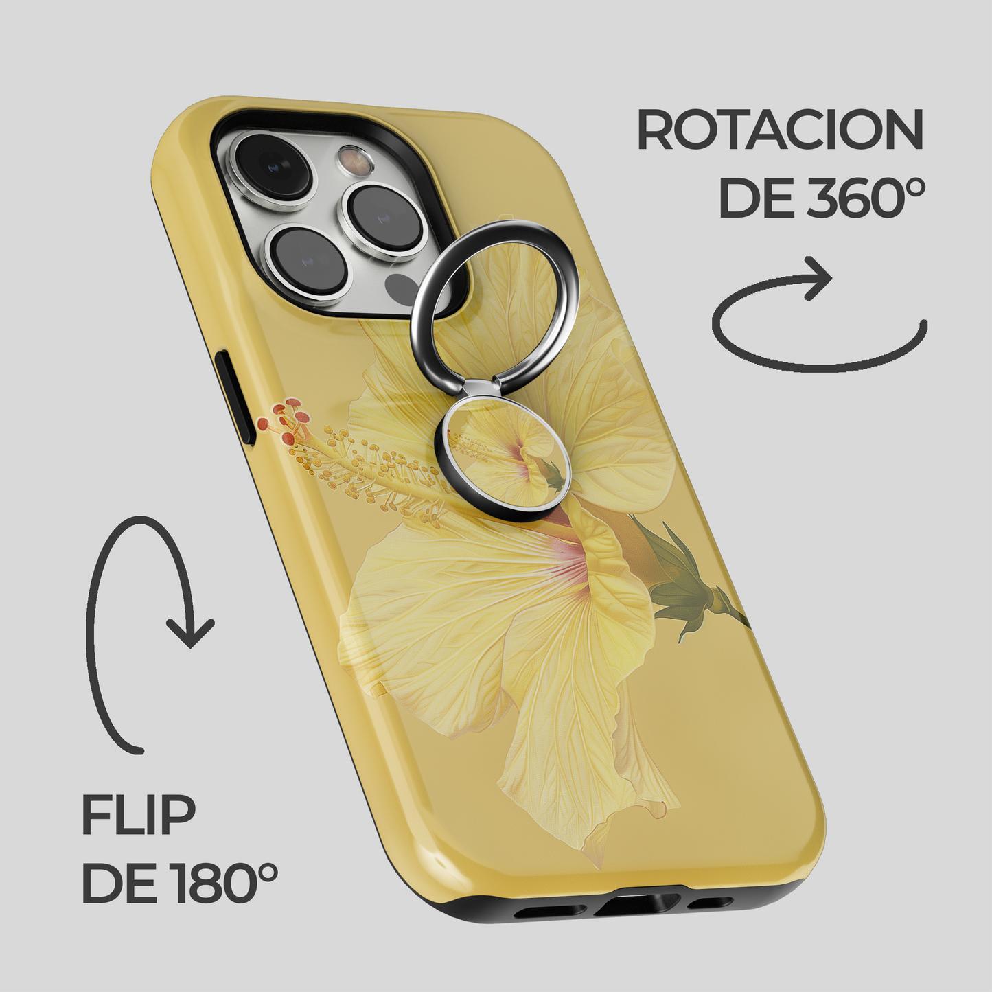 Soporte de anillo para celular Golden Sunset Waves