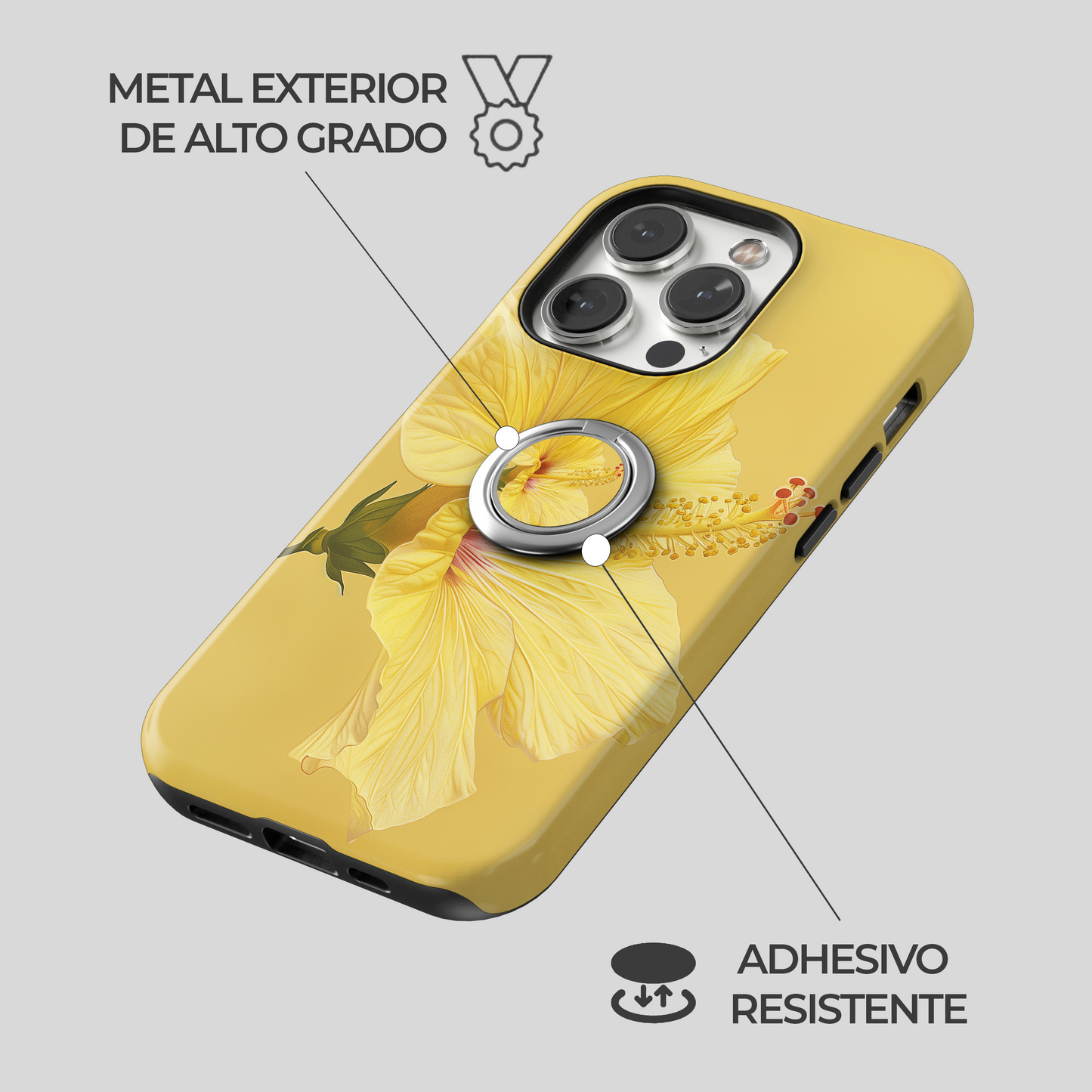 Soporte de anillo para celular Golden Sunset Waves