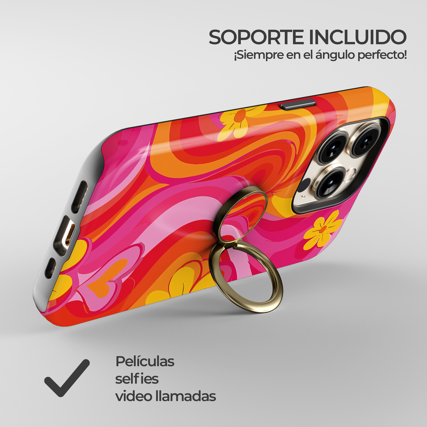 Soporte de anillo para celular Groovy Vibe