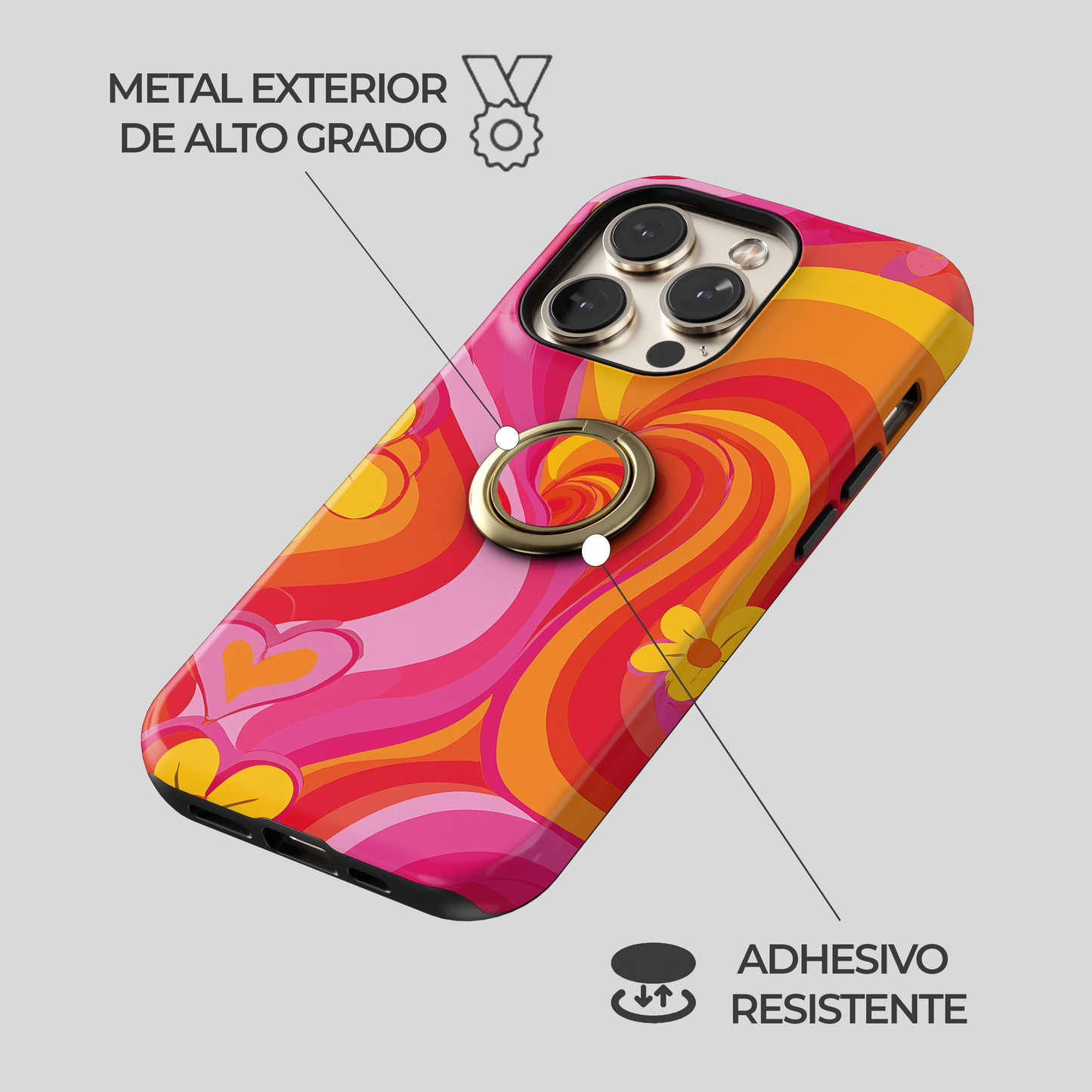 Soporte de anillo para celular Groovy Vibe