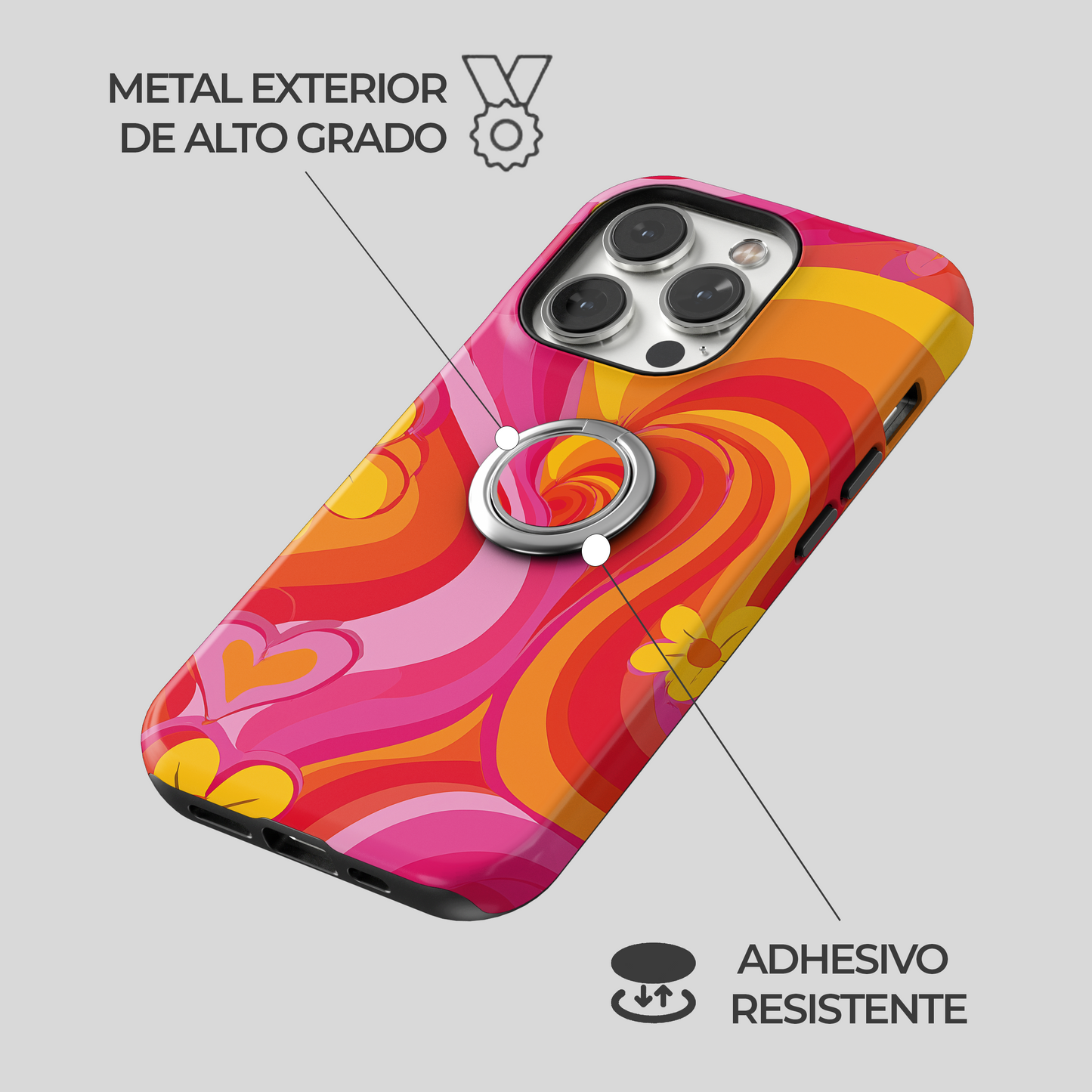 Soporte de anillo para celular Groovy Vibe