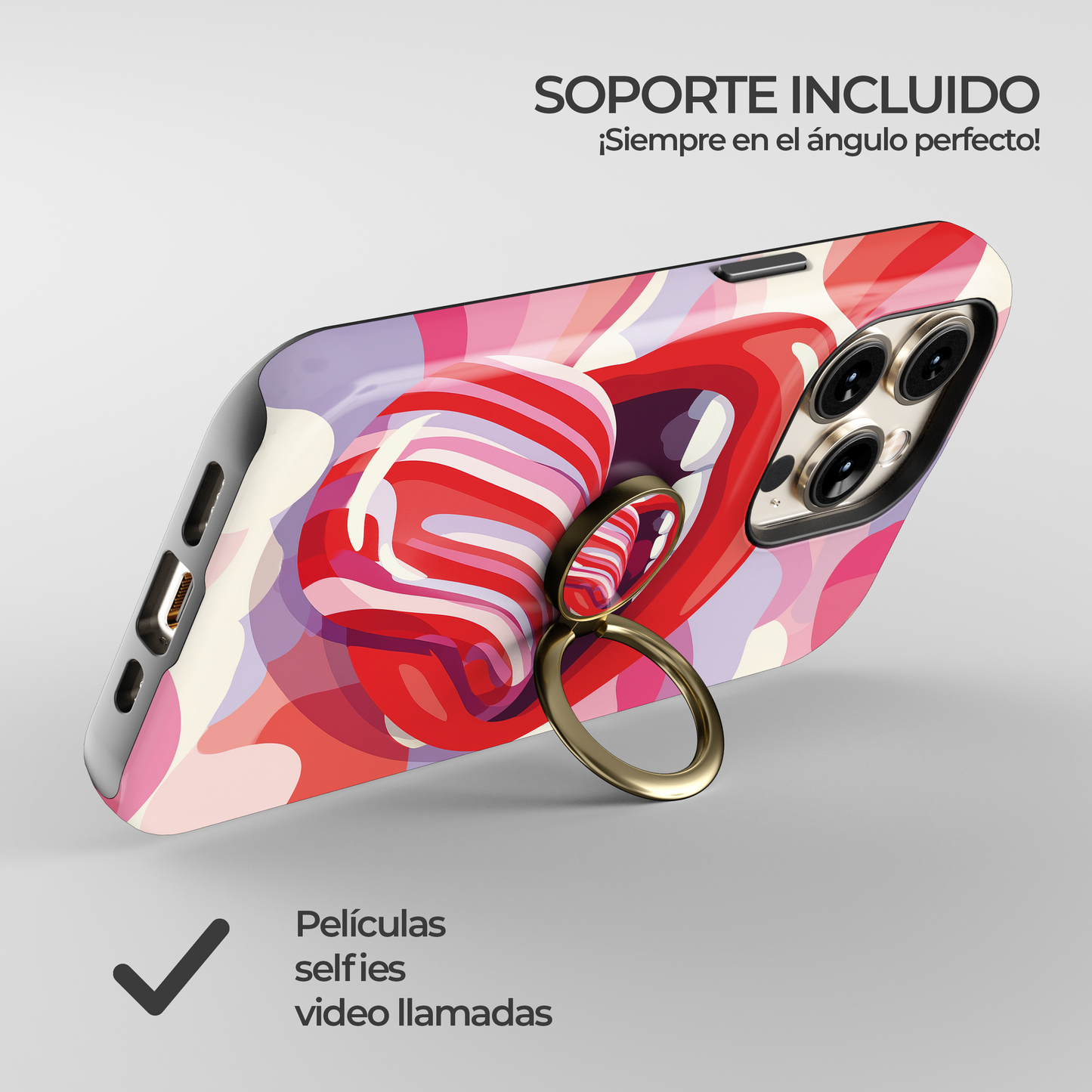 Soporte de anillo para celular Cherry Bomb