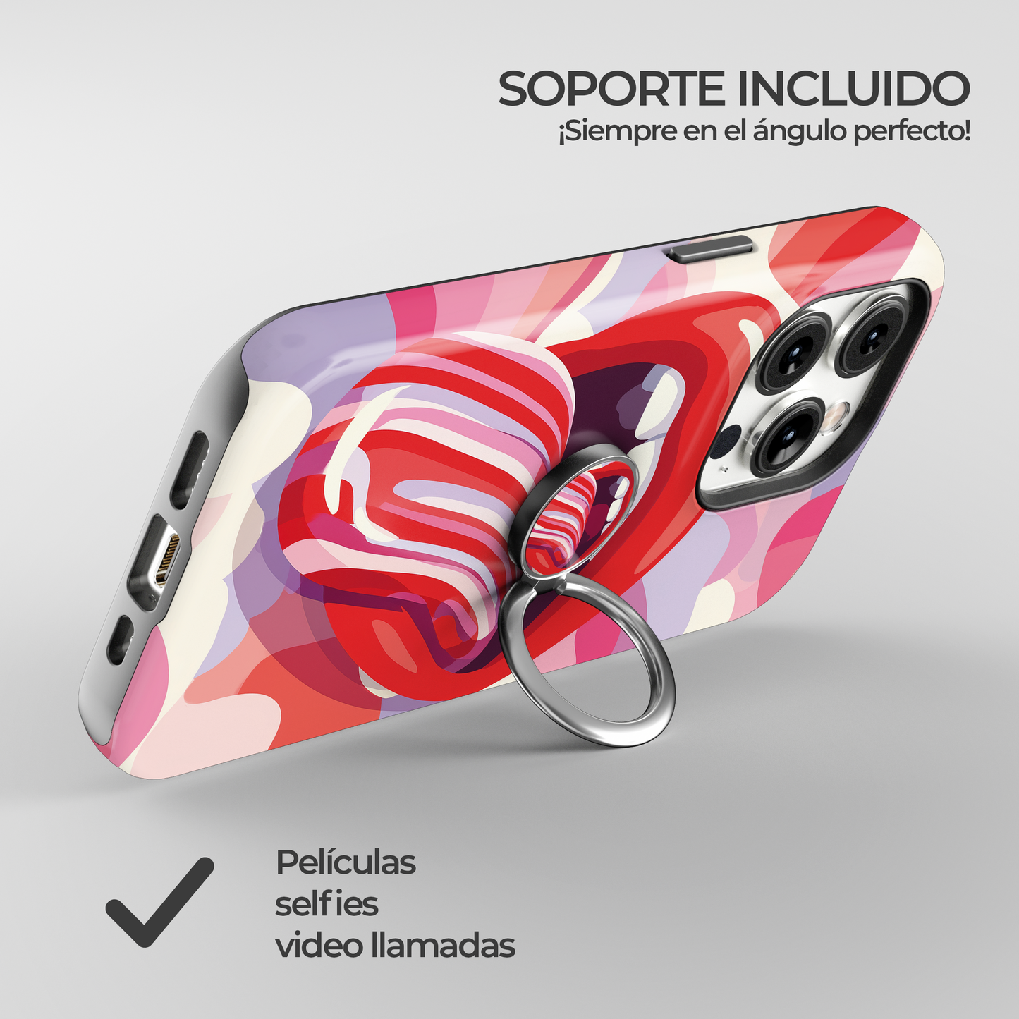 Soporte de anillo para celular Cherry Bomb