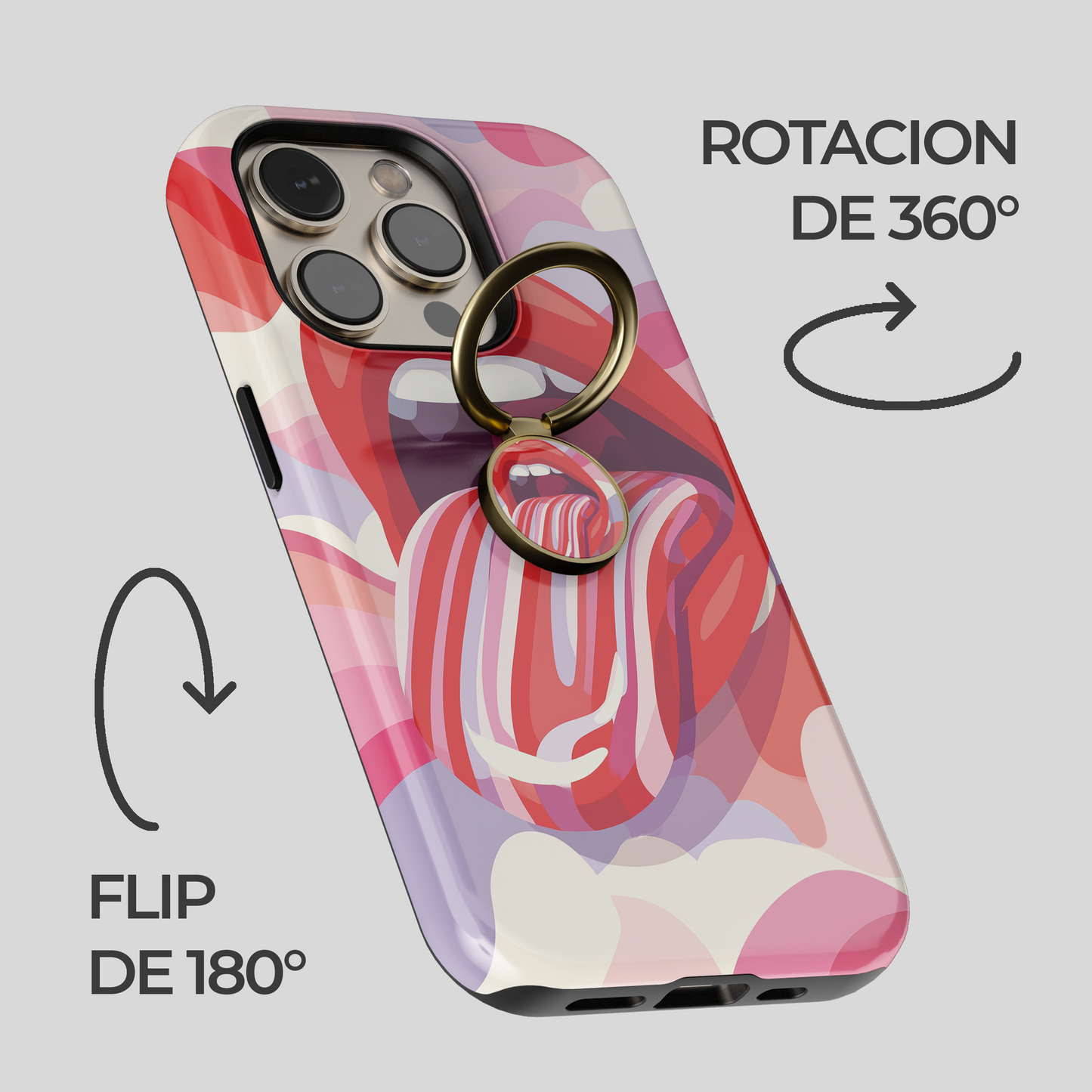 Soporte de anillo para celular Cherry Bomb