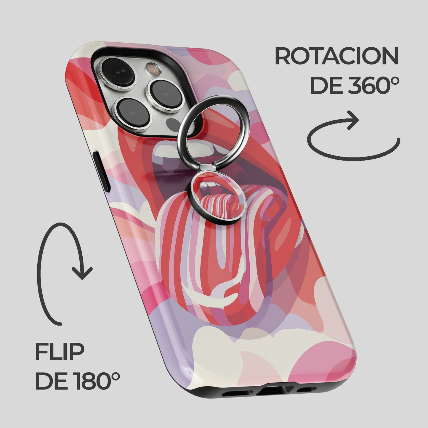 Soporte de anillo para celular Cherry Bomb