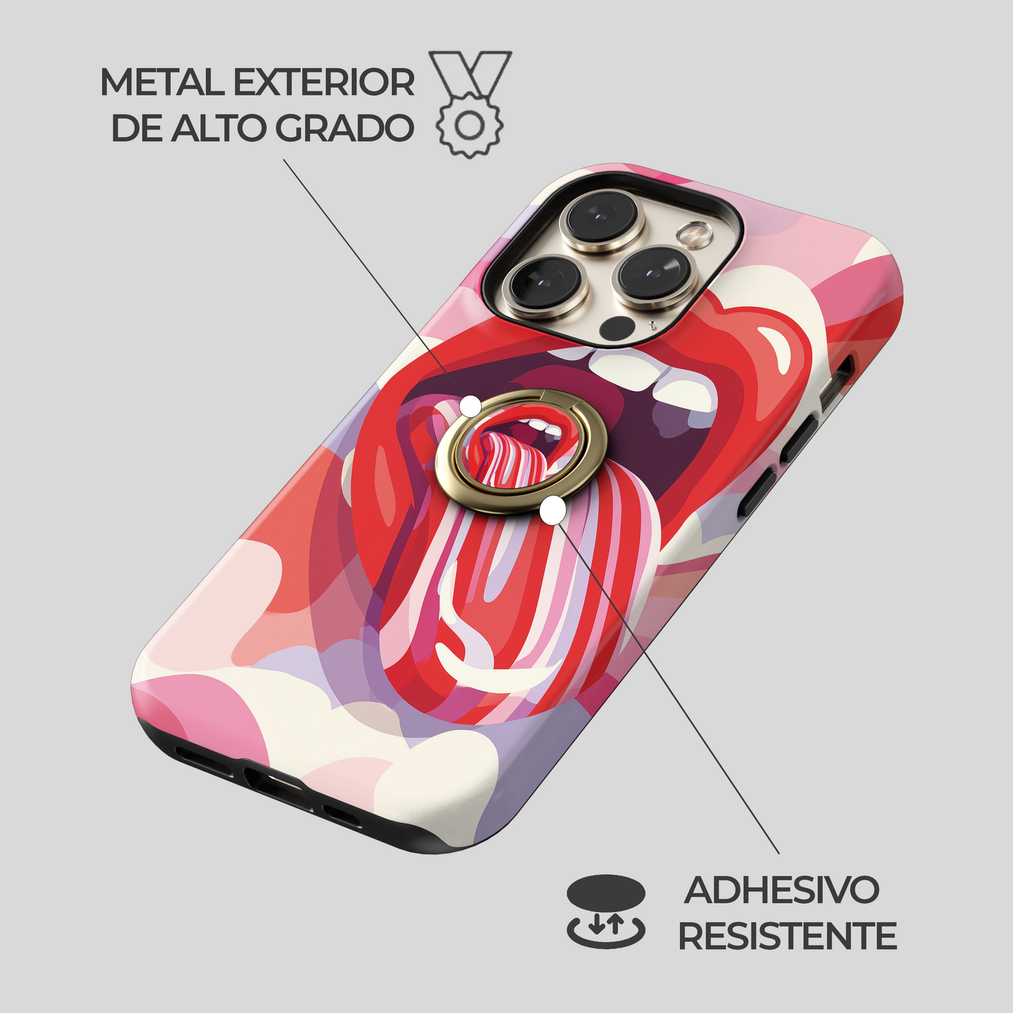 Soporte de anillo para celular Cherry Bomb