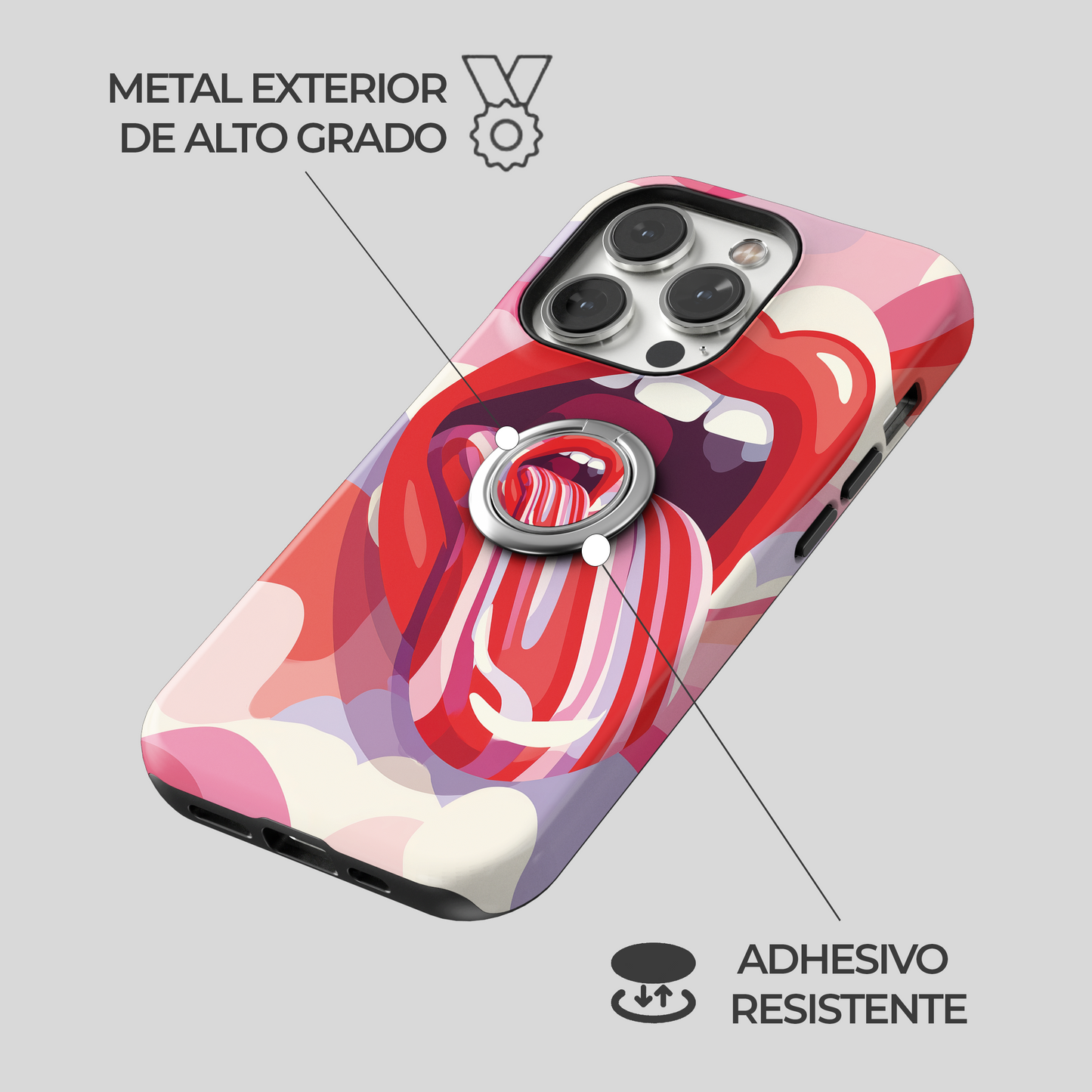 Soporte de anillo para celular Cherry Bomb