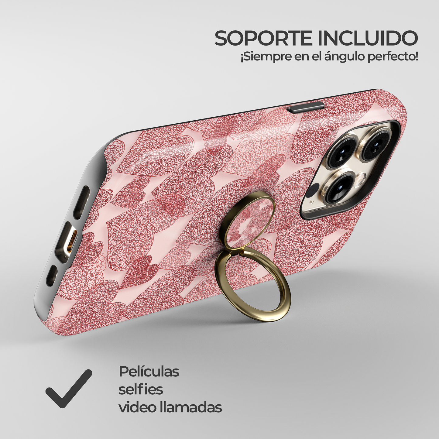 Soporte de anillo para celular Woven Heart