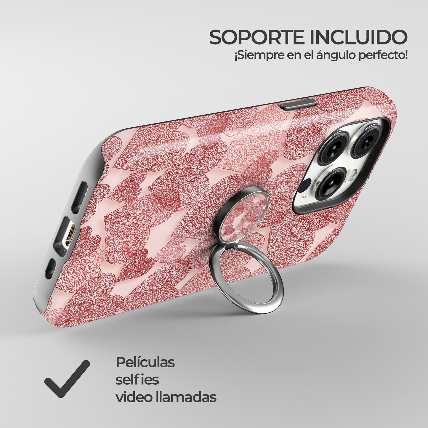 Soporte de anillo para celular Woven Heart