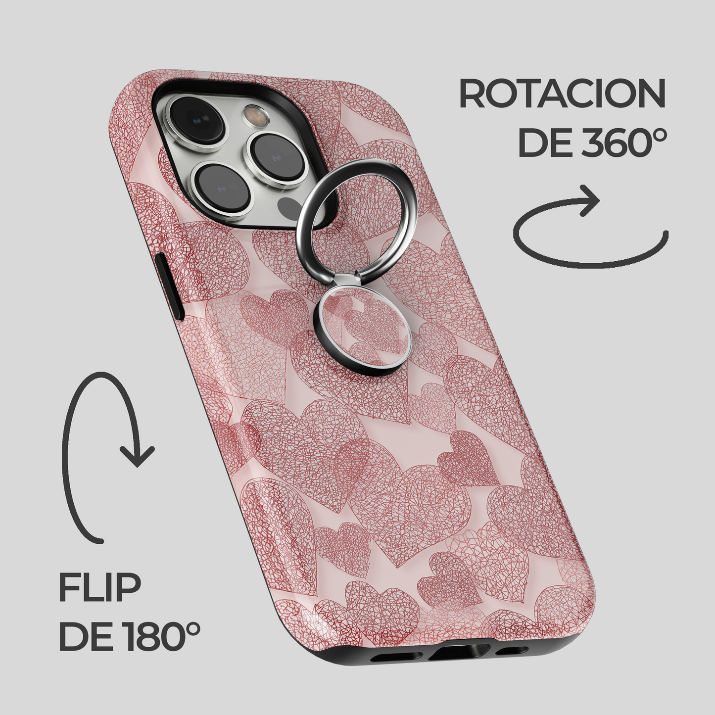 Soporte de anillo para celular Woven Heart