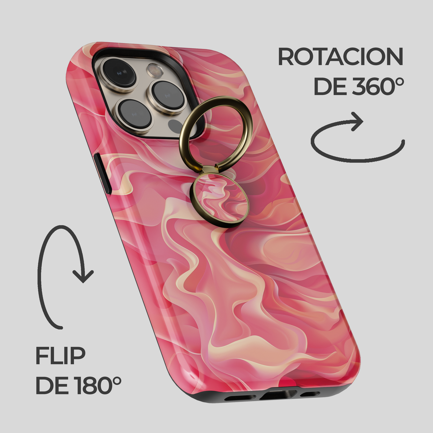 Soporte de anillo para celular Flamingo Flow