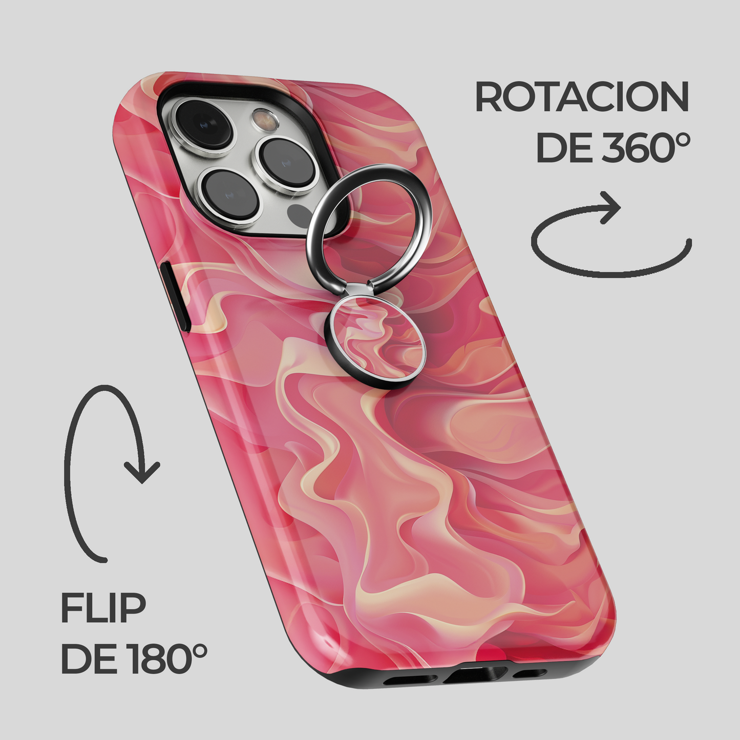 Soporte de anillo para celular Flamingo Flow