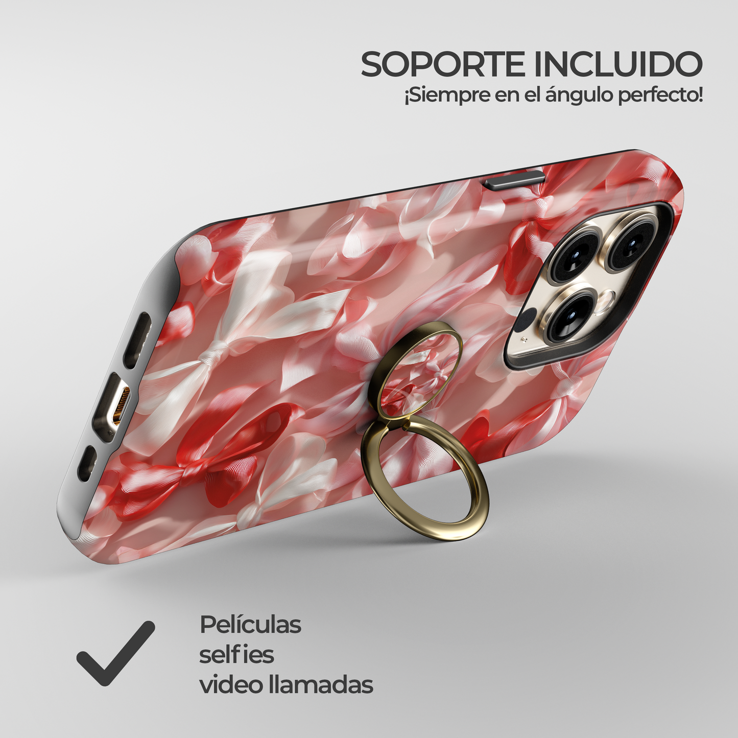 Soporte de anillo para celular Silk Bows