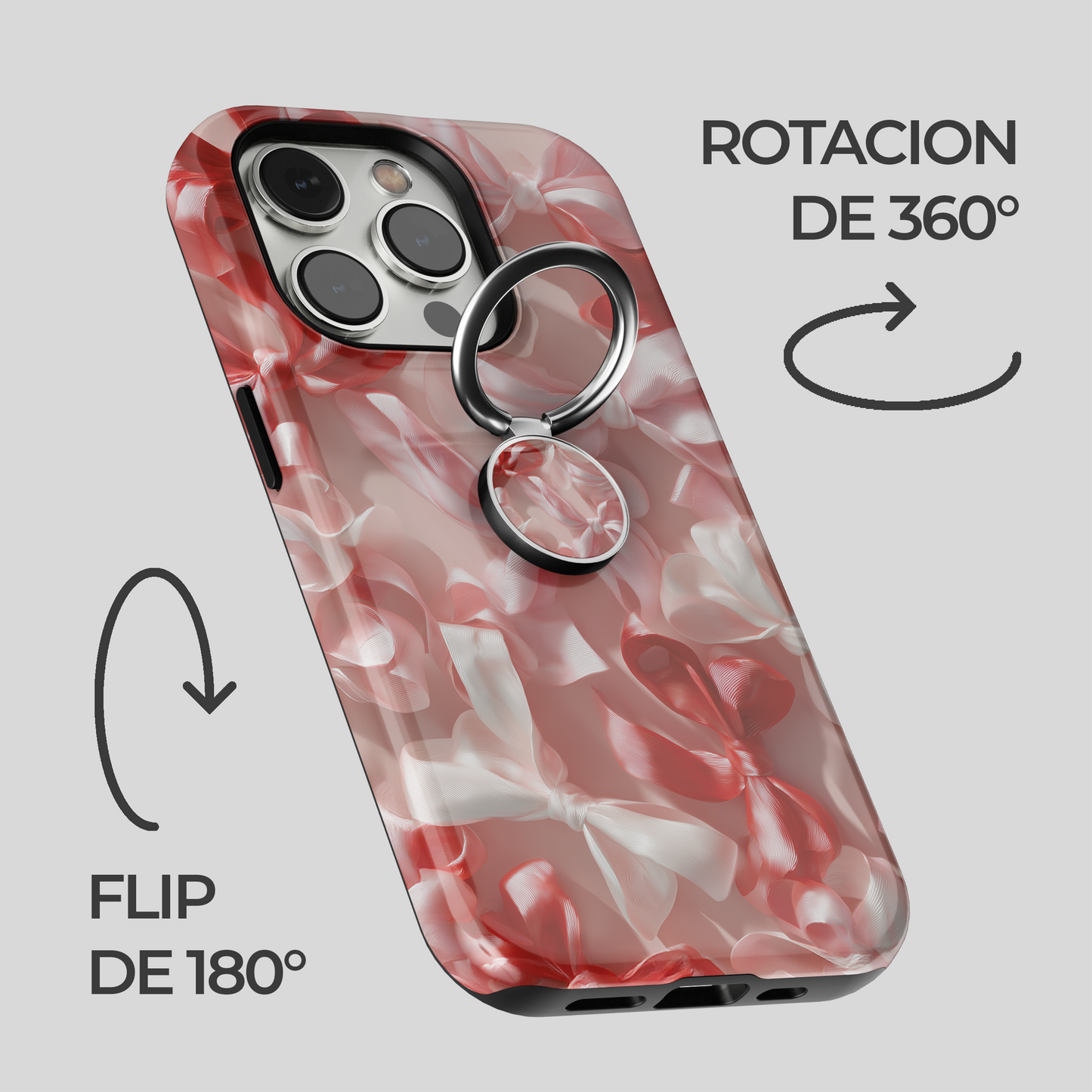 Soporte de anillo para celular Silk Bows