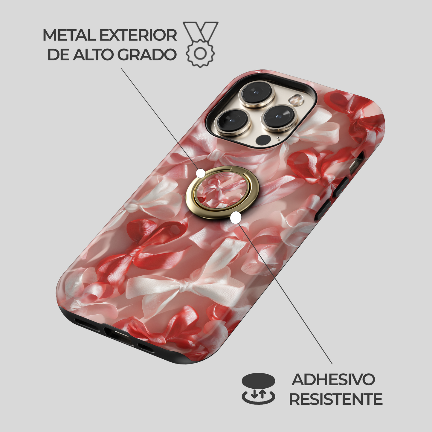 Soporte de anillo para celular Silk Bows