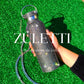 Termo Zuletti de acero inoxidable con brillos / cristales brillantes / diamantes. 900 ml. Color negro