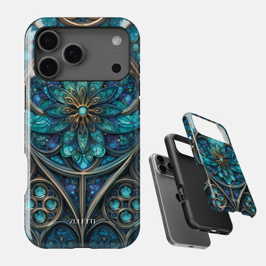 Carcasa Gothic Teal Funda de Doble Capa de Máxima protección.