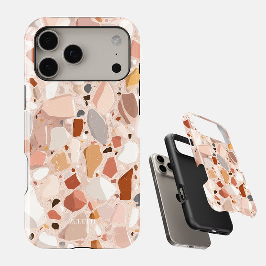 Carcasa Terrazzo Chic Funda de Doble Capa de Máxima protección.