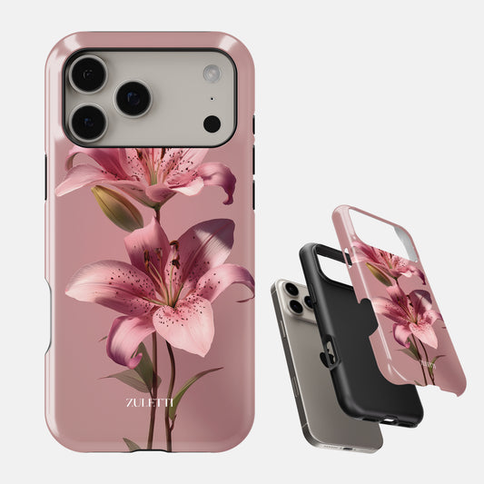 Carcasa Pink Lily Funda de Doble Capa de Máxima protección.