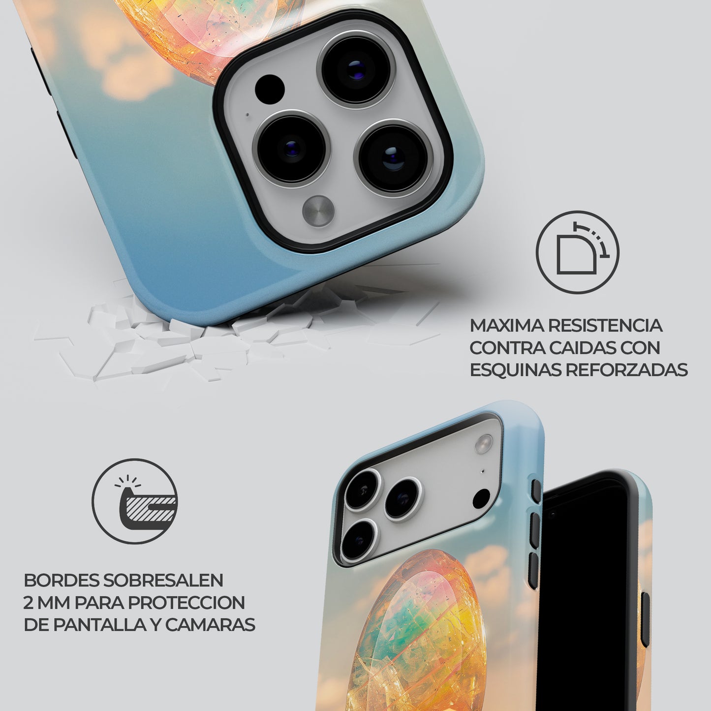 Carcasa Cosmic Egg Funda de Doble Capa de Máxima protección.