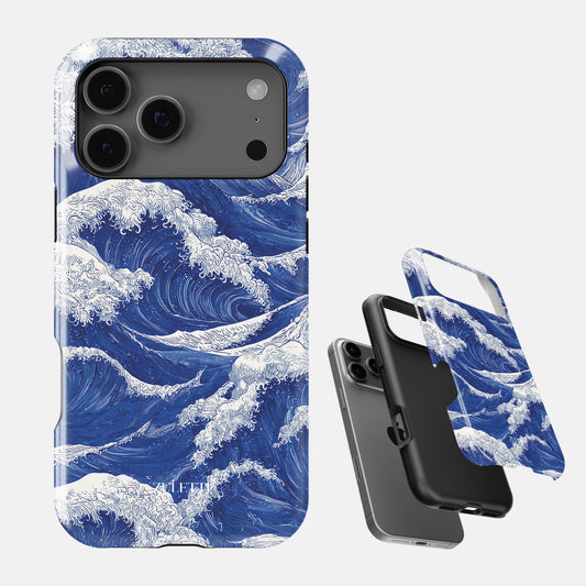 Carcasa Wave Art Funda de Doble Capa de Máxima protección.