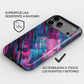 Carcasa Glitch Rave Funda de Doble Capa de Máxima protección.