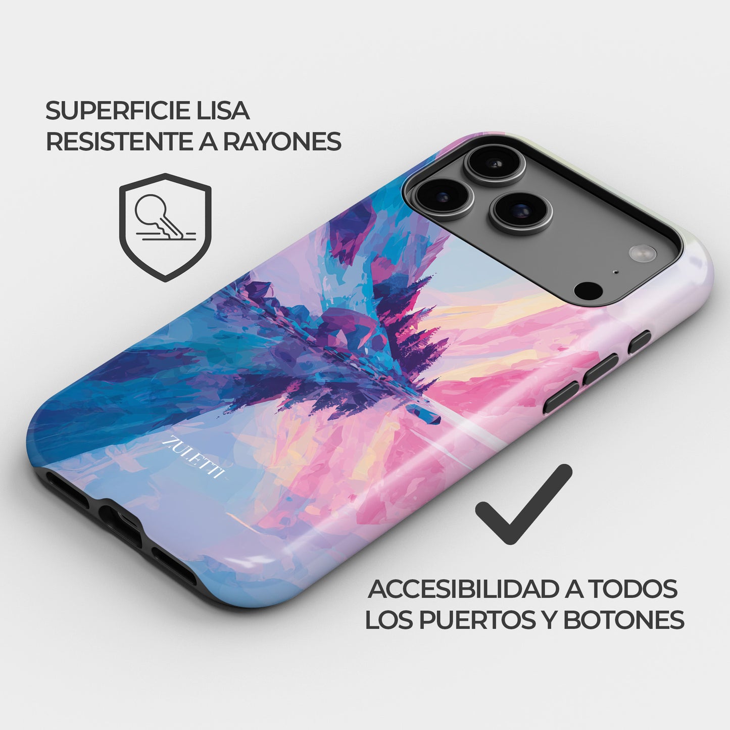 Carcasa Pastel Peak Funda de Doble Capa de Máxima protección.