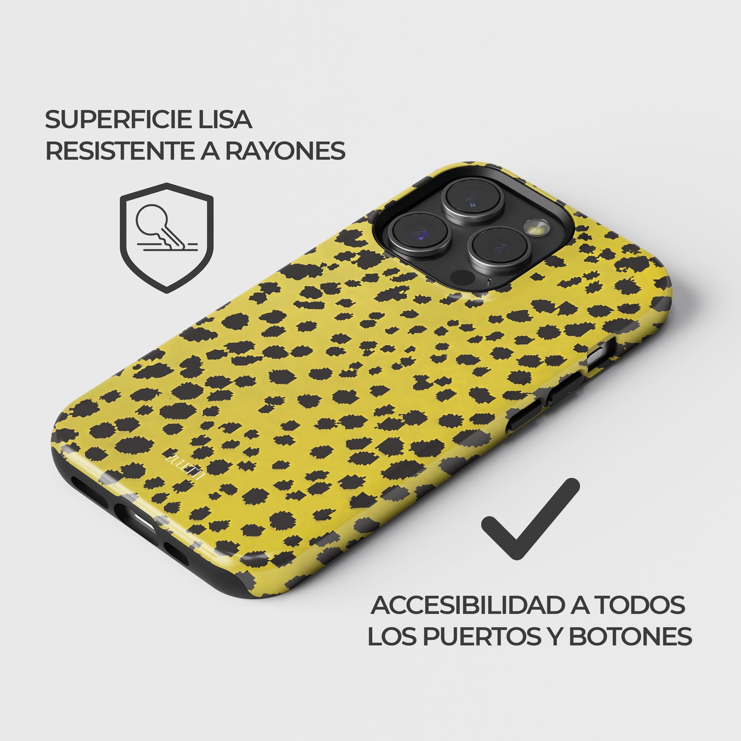 Carcasa Anmial print Leopardo Solar Funda de Doble Capa de Máxima protección